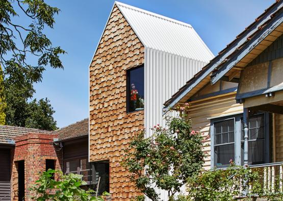 a house with a small window