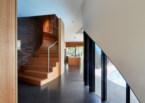 a staircase in a house