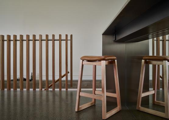 a stools in a room