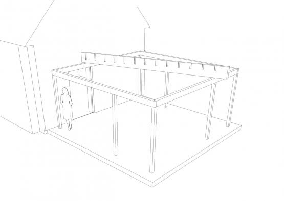 a drawing of a structure