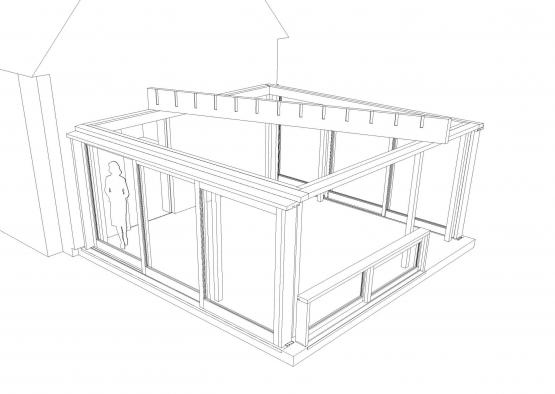 a drawing of a frame