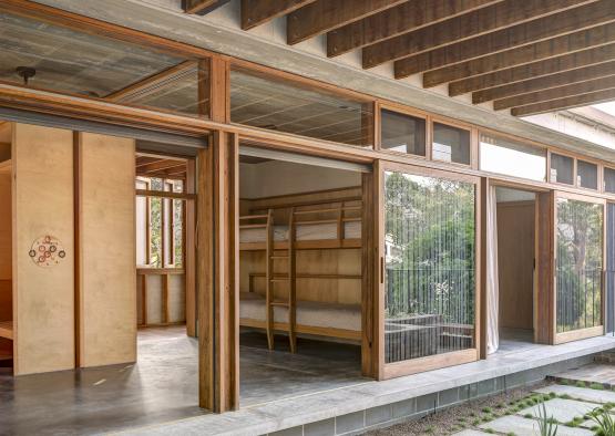 a house with a porch and a patio