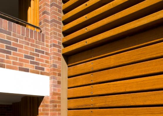 a close-up of a wood wall