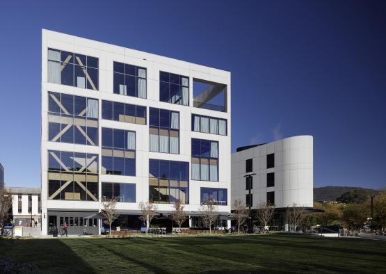 a building with many windows