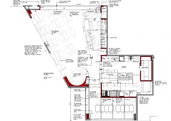 a floor plan of a building