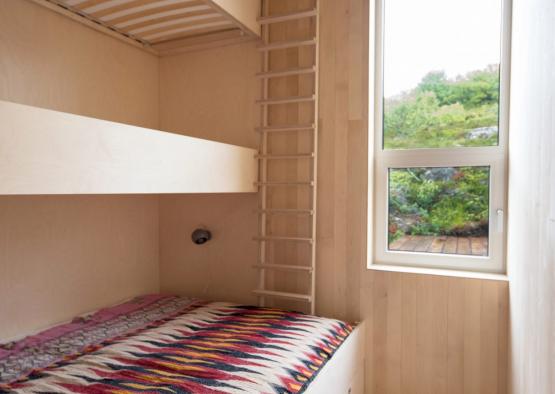 a bunk bed in a room