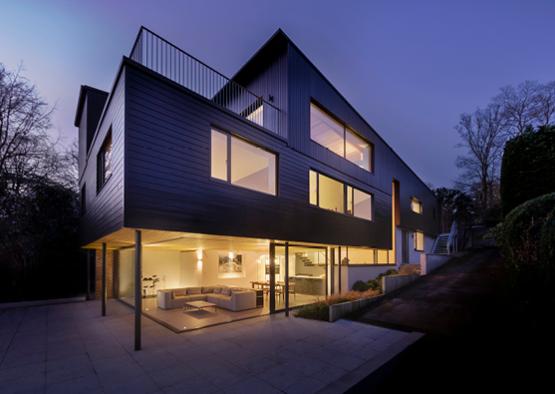 a house with a patio and a couch