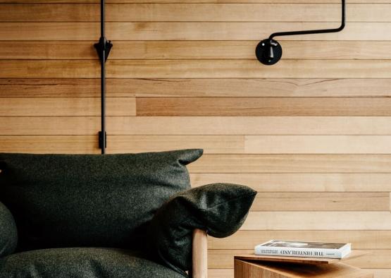 a chair and a table in a room