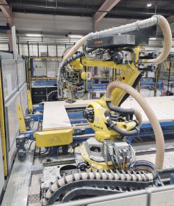 Robotic equipment inside facility in Sweden