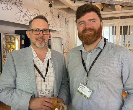 Gareth Connell, Cabots & Kevin Peachey, WoodSolutions Gareth Connell, Cabots & Kevin Peachey, WoodSolutions