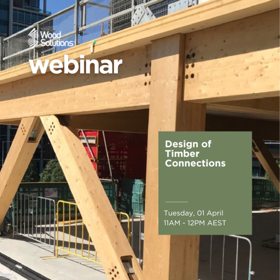 Image of mass timber connections during construction phase.