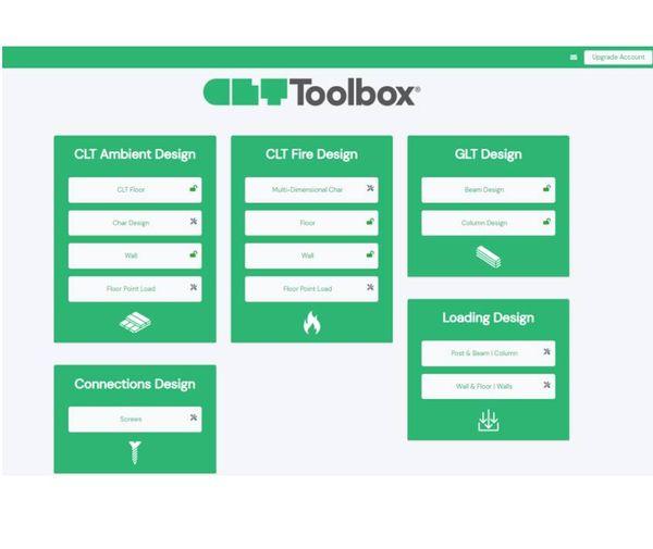 Intro screen for CLT Toolbox software
