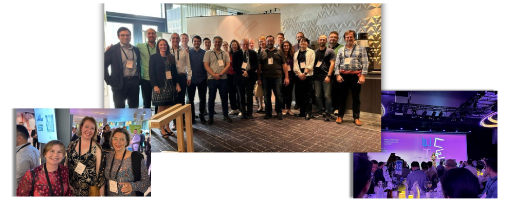 Three shots of attendees and the meeting room from the WCTE