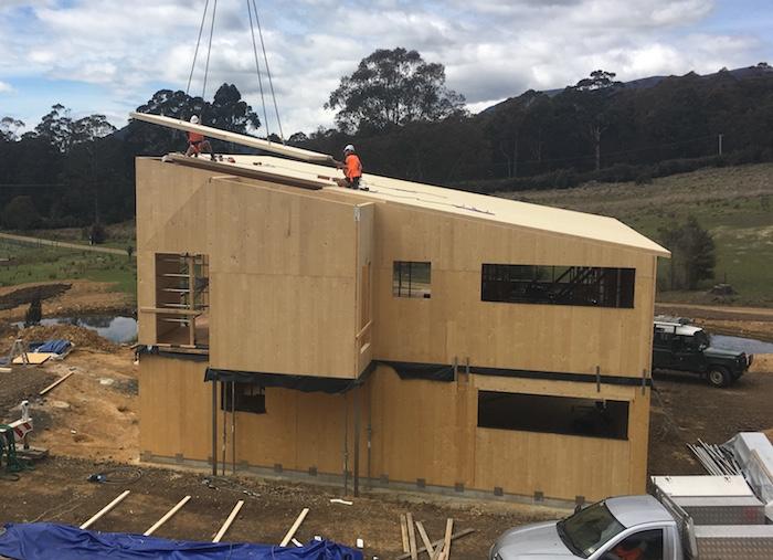 a building being built with a crane