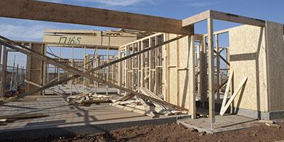 a construction of a house