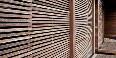 a close-up of a wood wall
