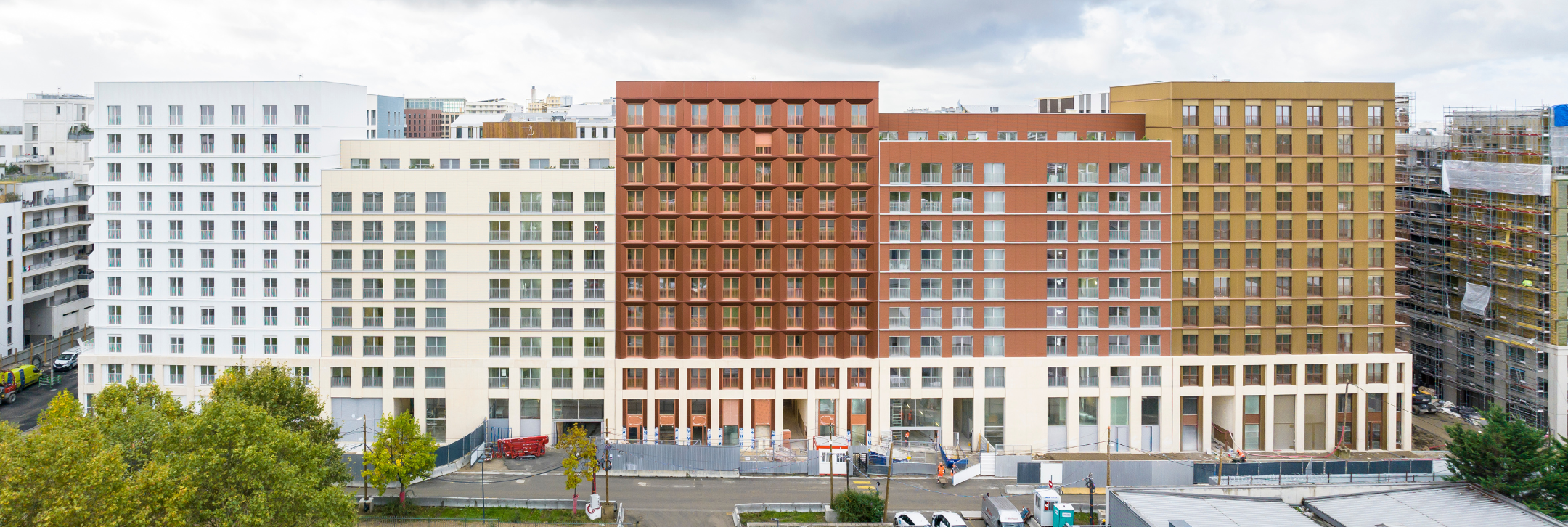 Image of mid-rise Village Olympique buildings