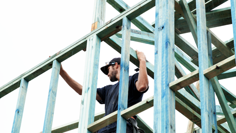 Builder with timber framing