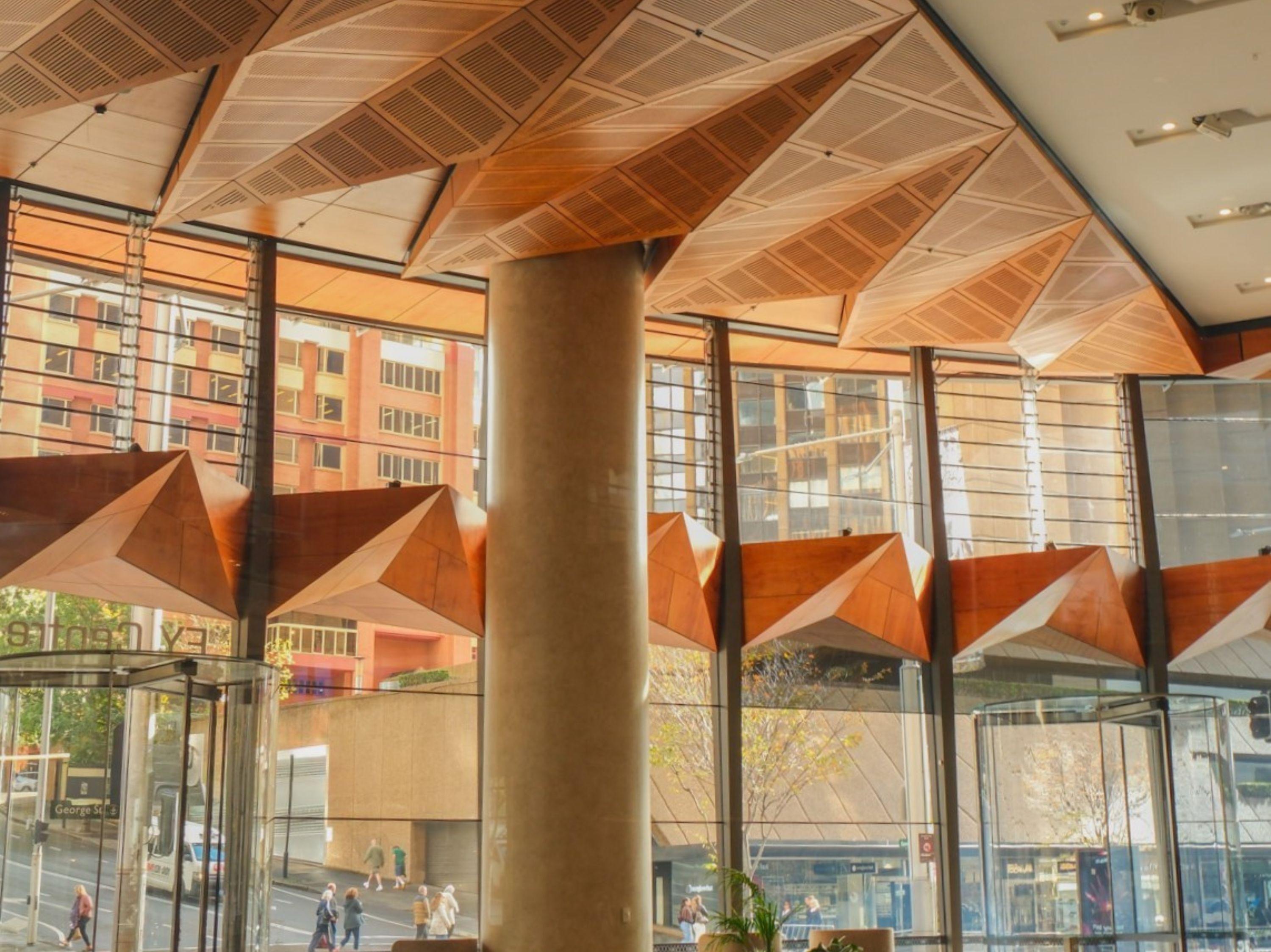 EY Centre interior ceiling