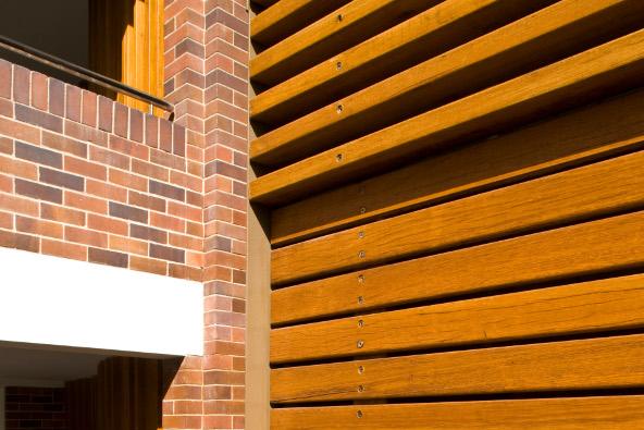 a close-up of a wood wall