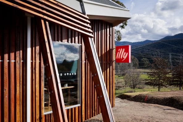 a building with a ladder