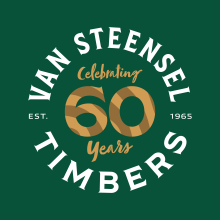 Van Steensel Timbers Logo - 60 Years