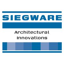 a blue and white logo