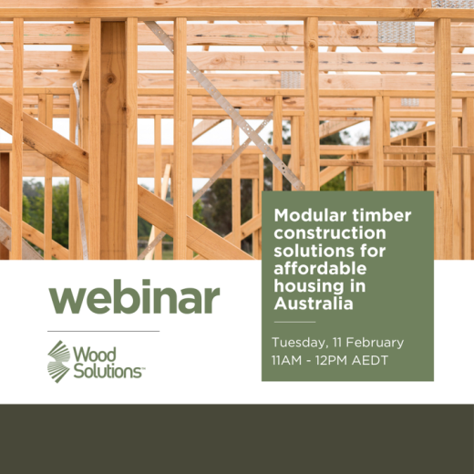 Webinar - modular timber construction