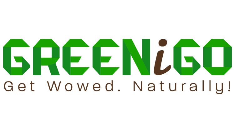 a green and brown text on a black background