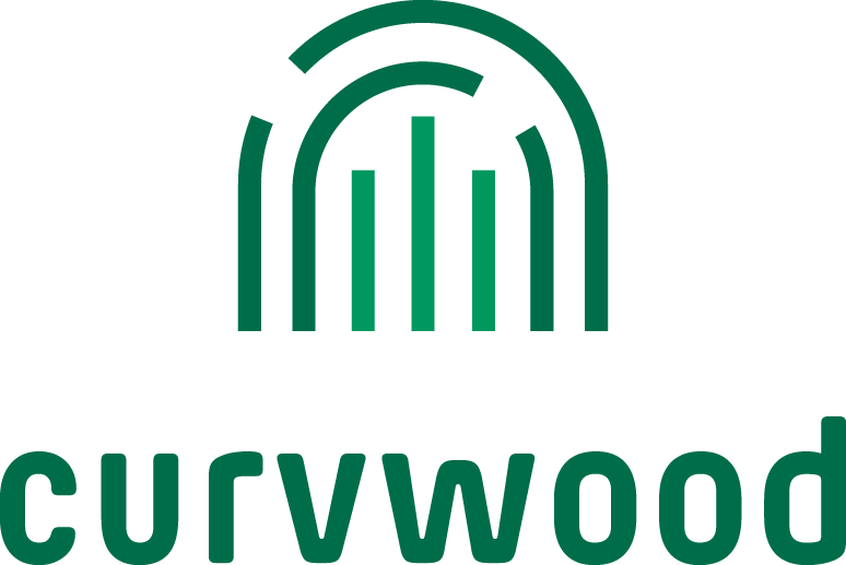 a green logo with black background