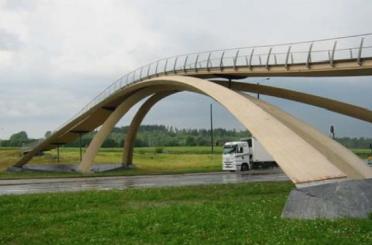 a bridge with curved arches