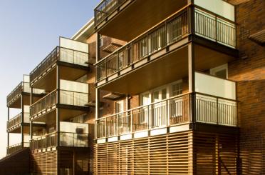 a building with balconies and windows