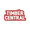 timber central logo a red and white logo