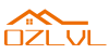 a logo with orange letters