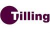 a purple and white logo