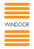 a logo with orange lines