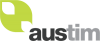 a logo with a black background