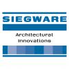 a blue and white logo